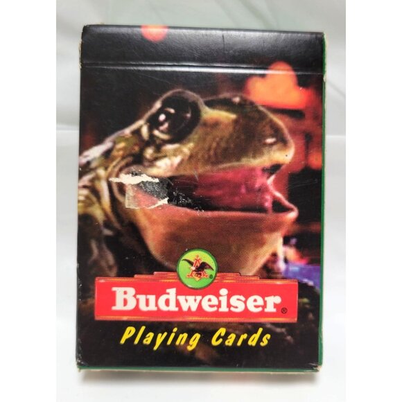 Vintage 1996 Budweiser Frog Playing Card Deck Official Budweiser Product - Picture 4 of 9